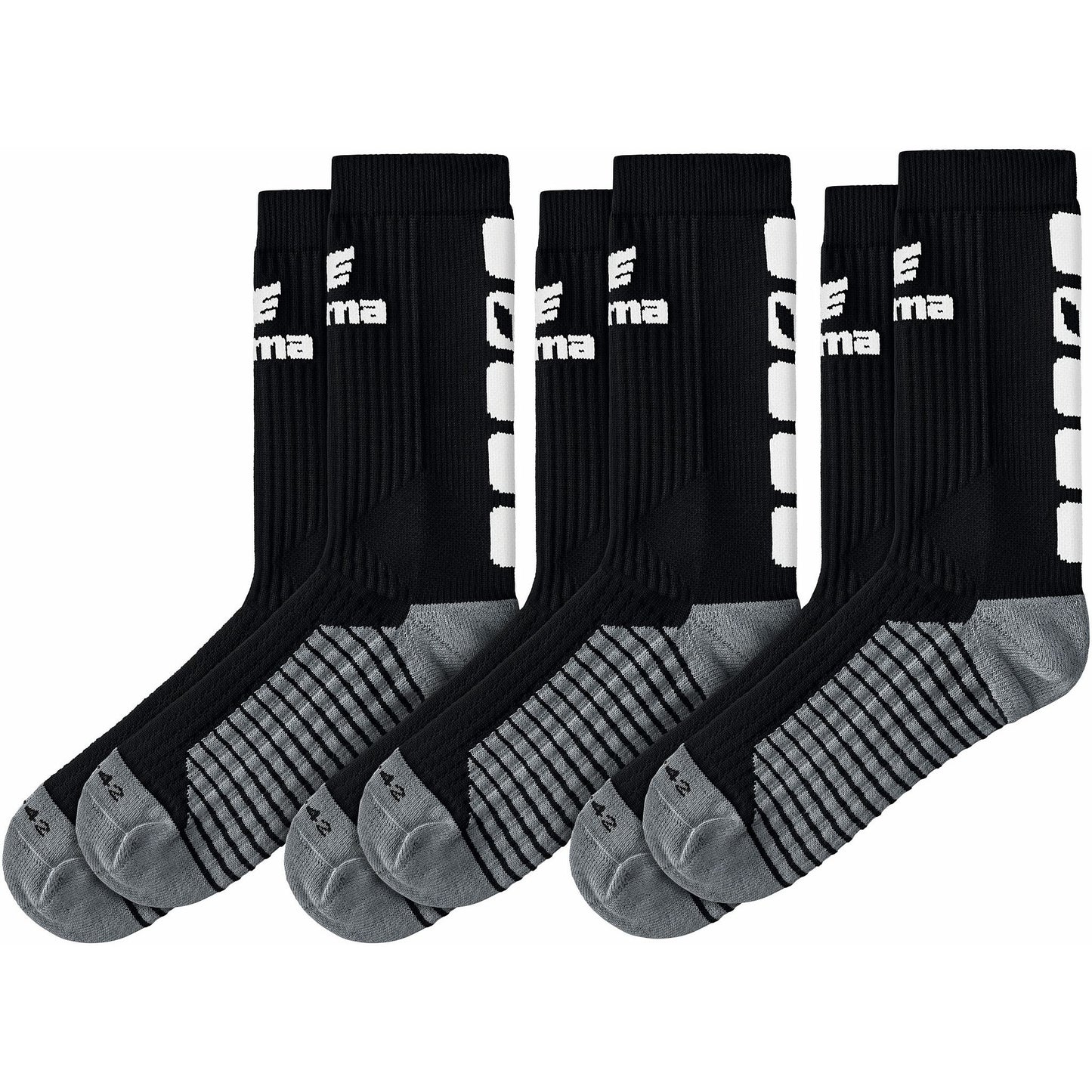 ERIMA 5-C Socken 3er Pack Schwarz